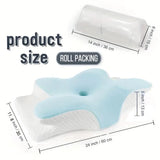 Butterfly Memory Foam Cervical Pillow for Neck Support & Sleep