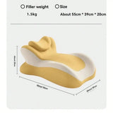 Memory Foam Reading Pillow for Bed & Sofa, Leg Support Cushio