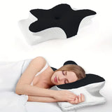 Butterfly Memory Foam Cervical Pillow for Neck Support & Sleep