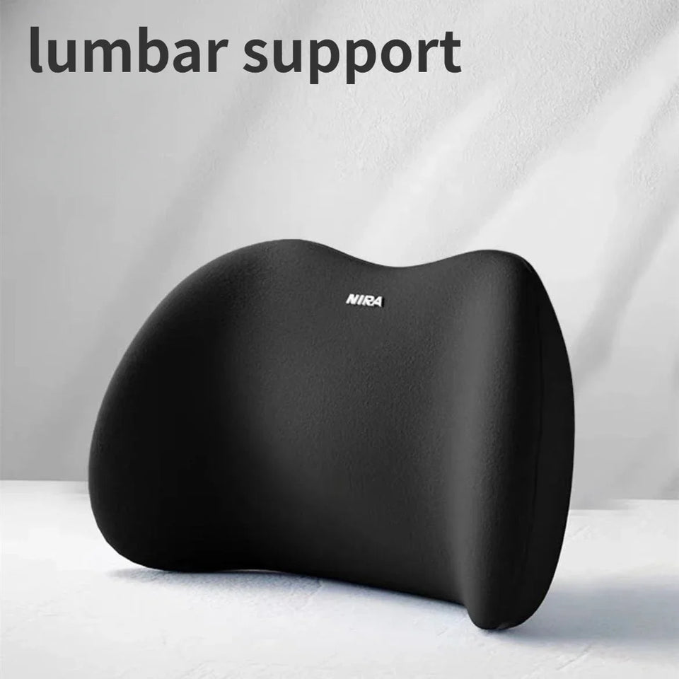 Memory Foam Car Neck & Lumbar Support Pillow for Driving