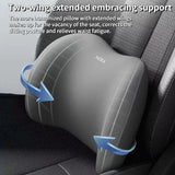Memory Foam Car Neck & Lumbar Support Pillow for Driving