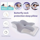 Butterfly Memory Foam Cervical Pillow for Neck Support & Sleep