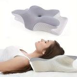 Butterfly Memory Foam Cervical Pillow for Neck Support & Sleep