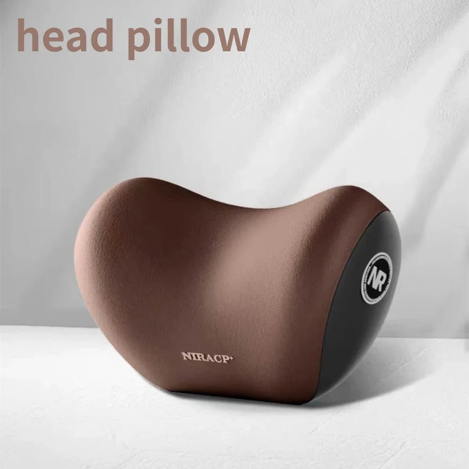 Memory Foam Car Neck & Lumbar Support Pillow for Driving